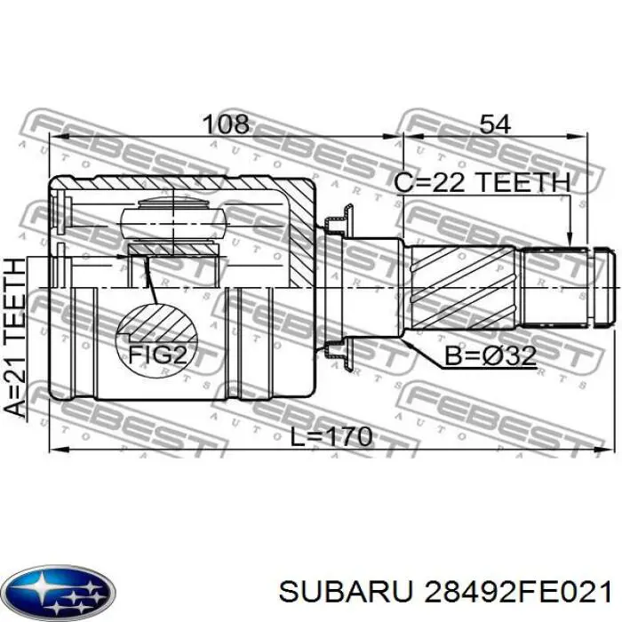  28492FE021 Subaru