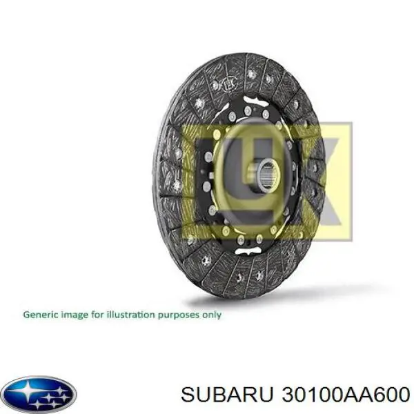 Зчеплення Subaru 30100AA600 ціна, від 108.96 USD