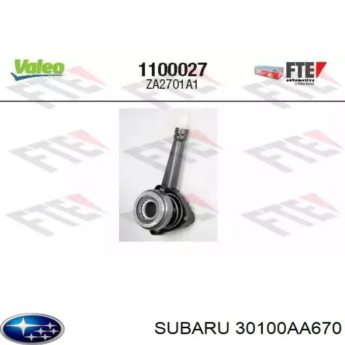 Зчеплення Subaru 30100AA670 ціна, від 63.33 USD