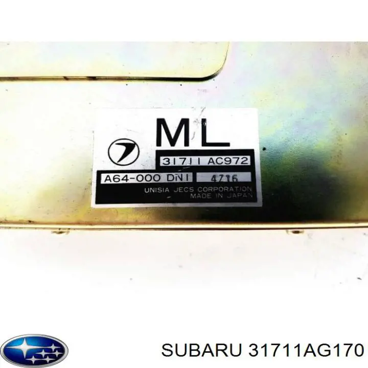 31711AG170 Subaru 