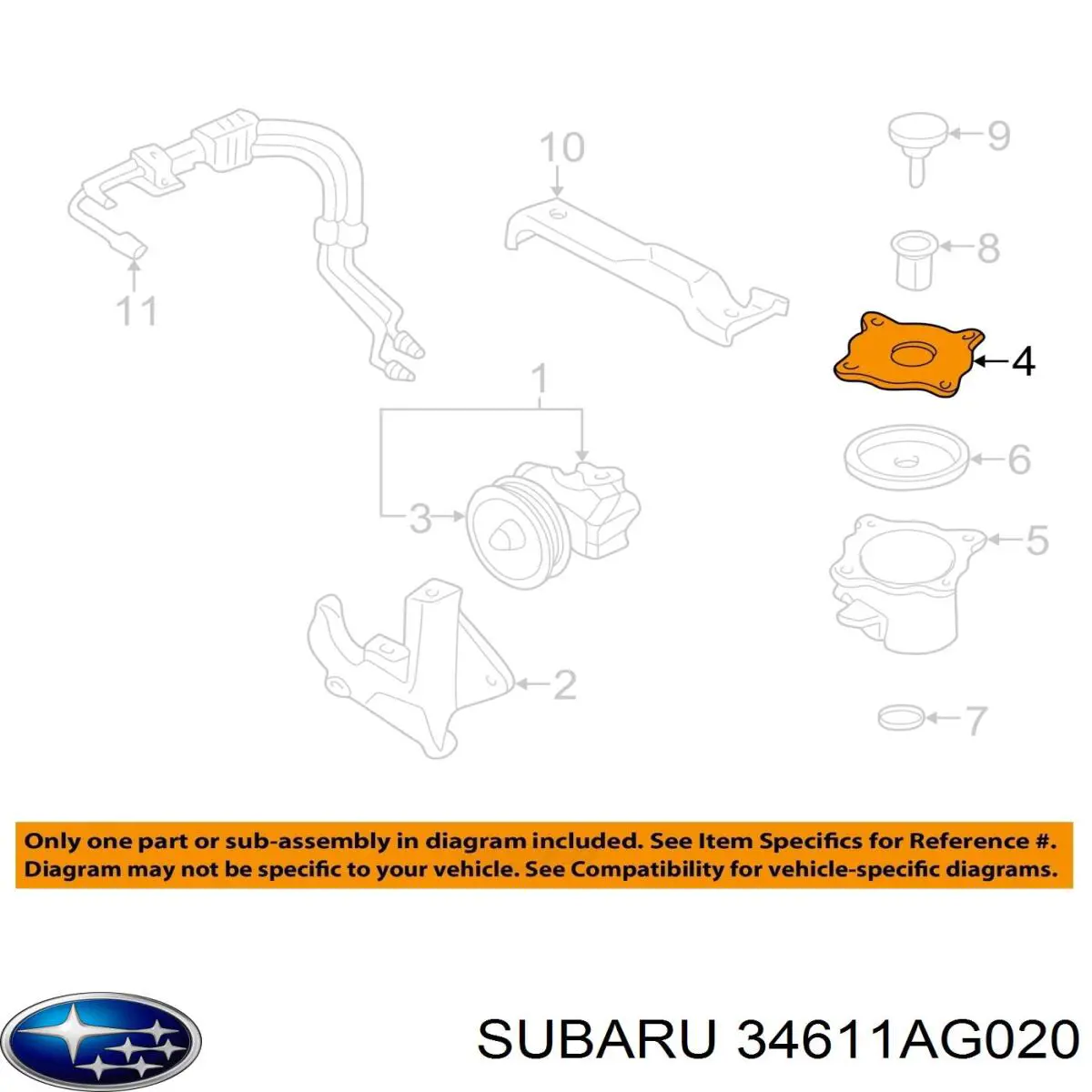  34611AG020 Subaru