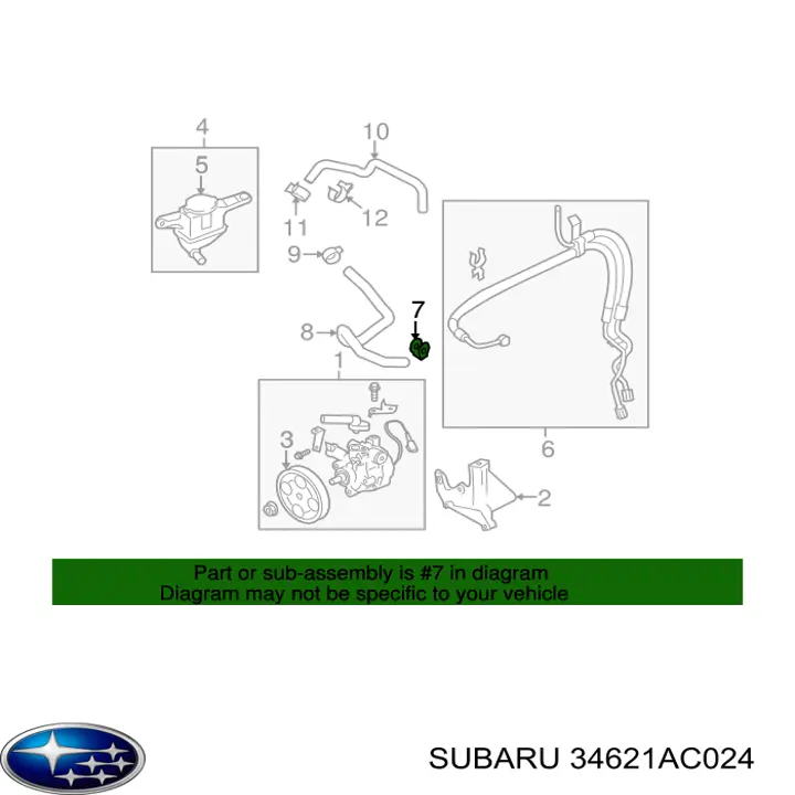  Subaru 34621AC024 ціна, від 1.32 USD