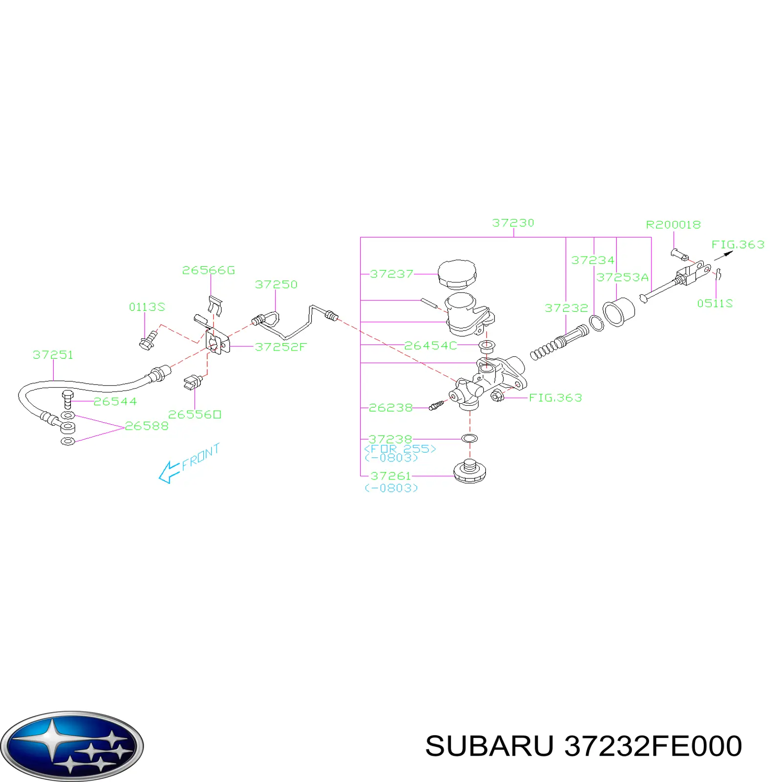 37232FE000 Subaru 