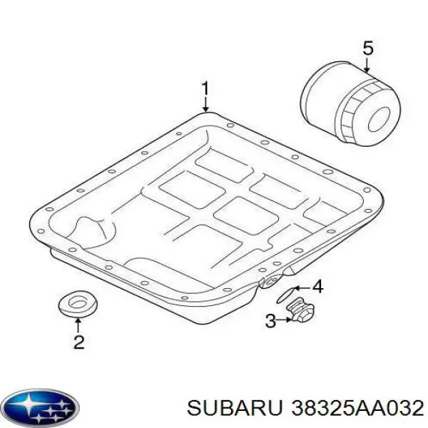 Фільтр коробки автомат Subaru 38325AA032 ціна, від 27.47 USD