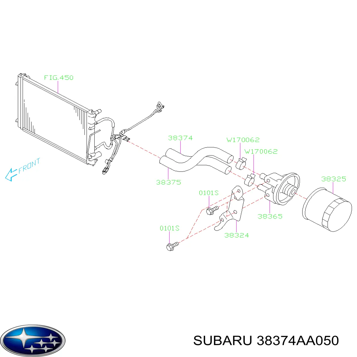 38374AA050 Subaru 
