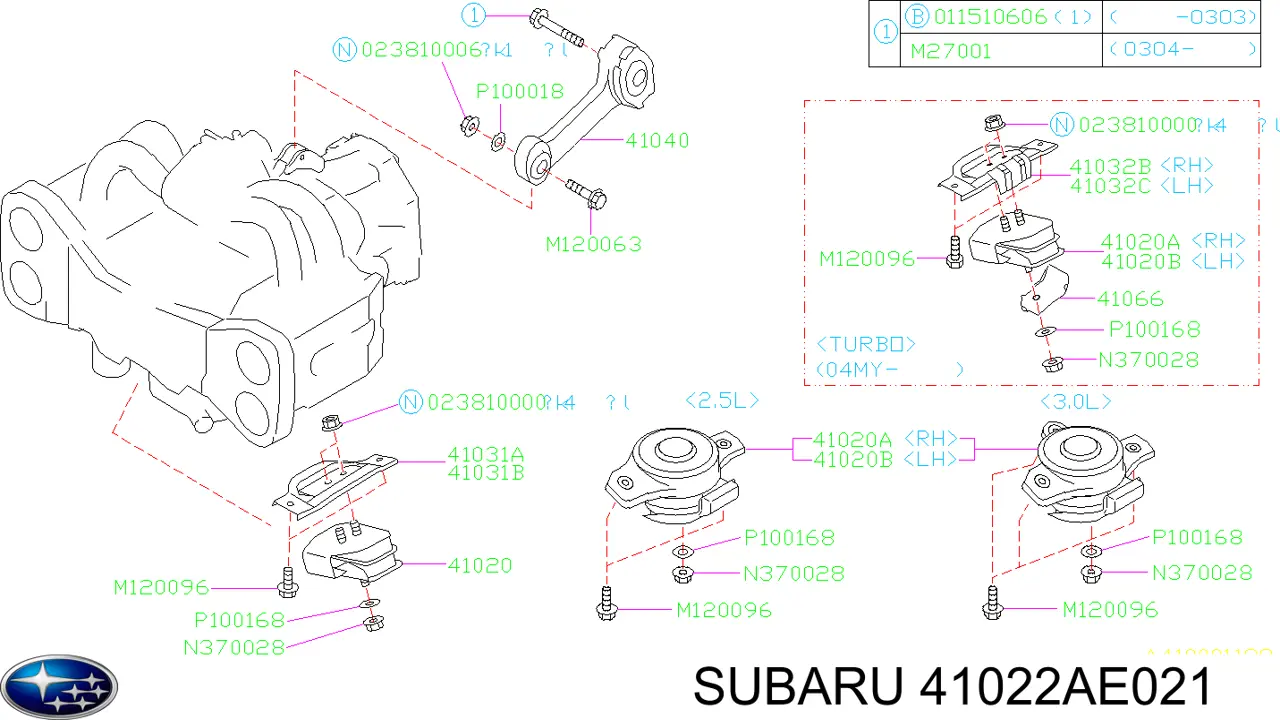  41022AE021 Subaru