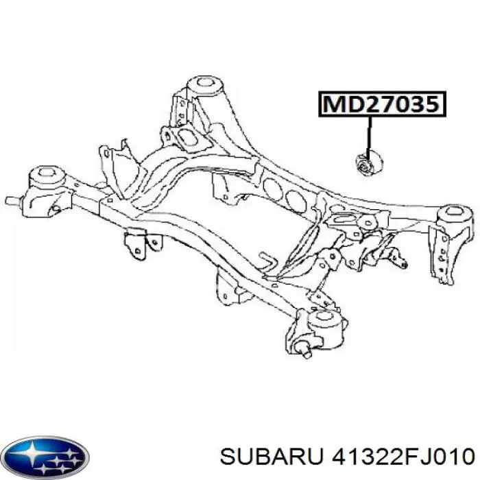 41322FJ010 Subaru сайлентблок задньої балки/підрамника