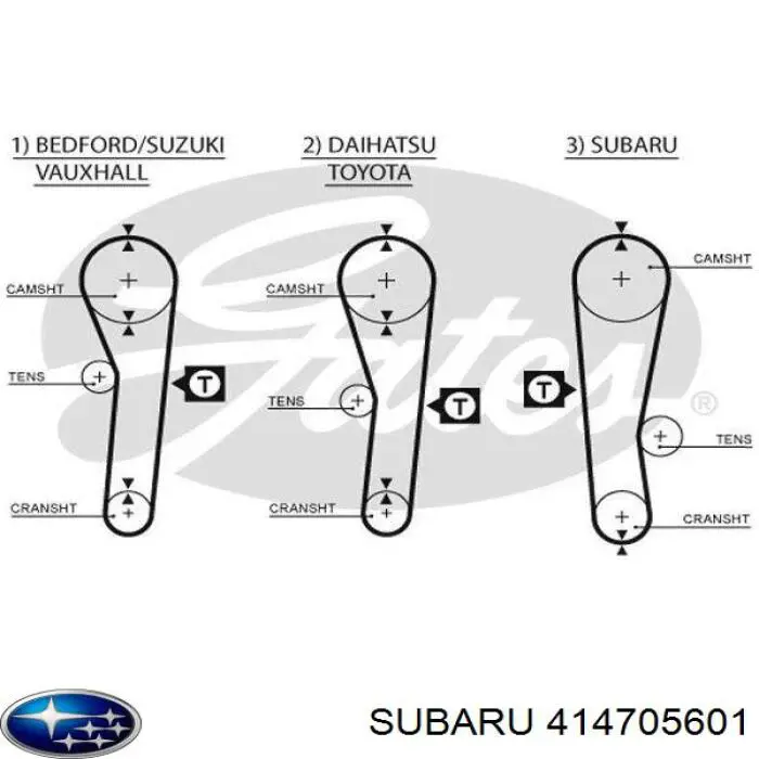414705601 Subaru ремінь грм