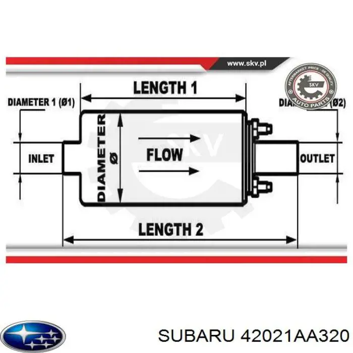 Купити 42021AA320 Subaru Насос занурювальний в баці