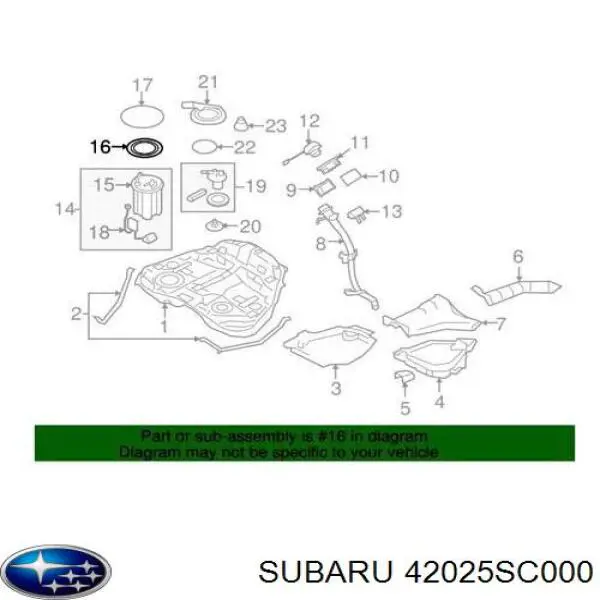  Subaru 42025SC000 ціна, від 15.91 USD