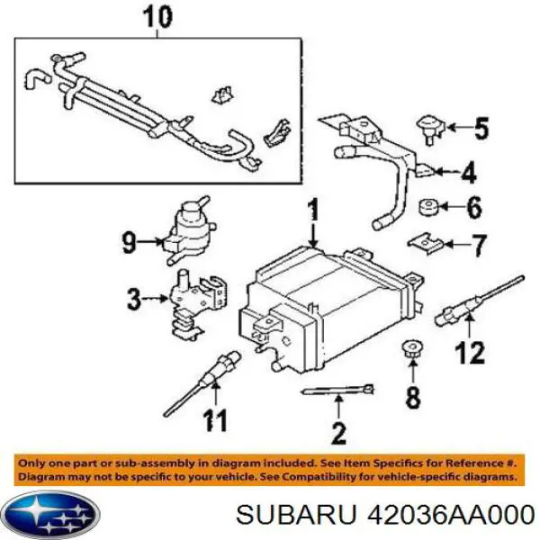 42036AA000 Subaru Абсорбер