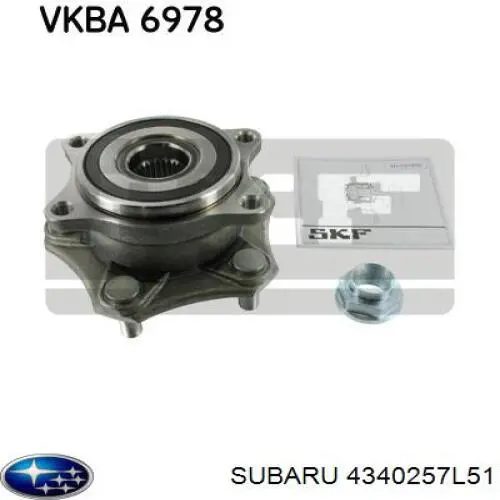 Маточина передня 4340257L51 Subaru