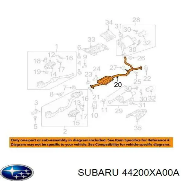  Subaru 44200XA00A ціна, від 76.24 USD