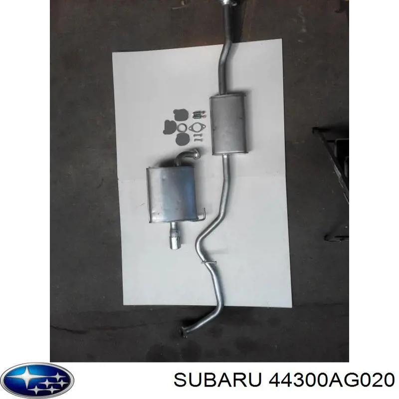44300AG020 Subaru глушник, задня частина