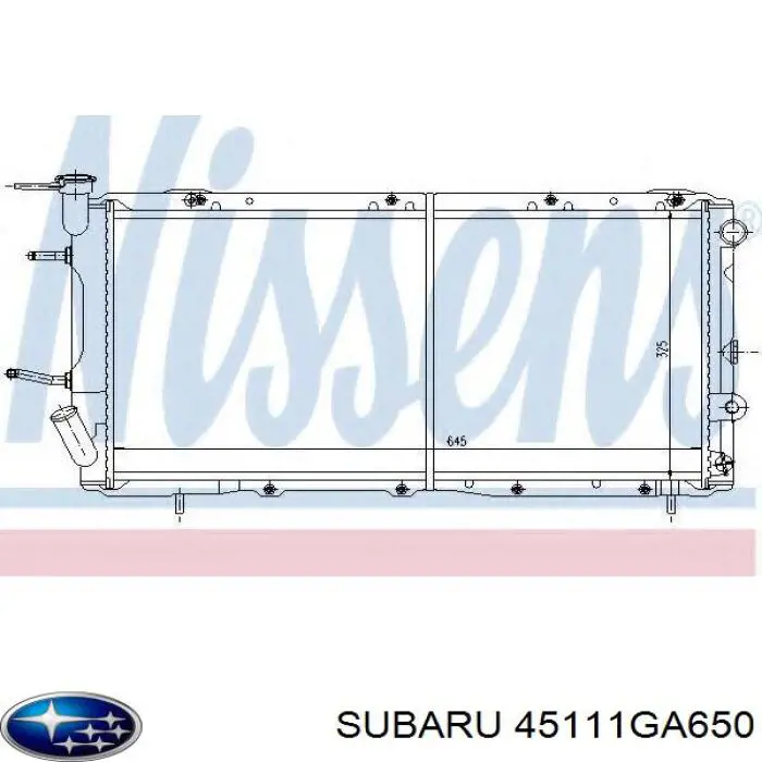 45111GA650 Subaru Радіатор охолодження двигуна