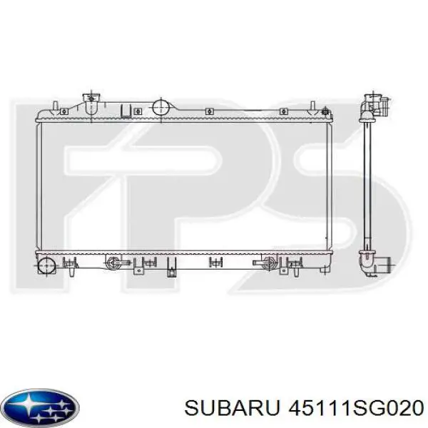 Радіатор 45111SG020 Subaru