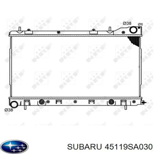 Радіатор охолодження двигуна 45119SA030 Subaru