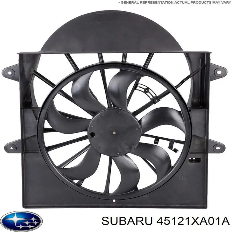 Вентилятор / крильчатка радіатора охолодження, правий Subaru 45121XA01A ціна, від 111.74 USD