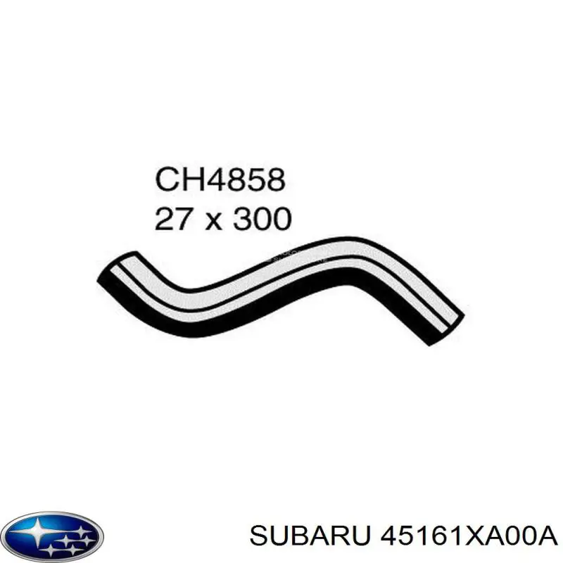 Шланг/патрубок радіатора охолодження, верхній 45161XA00A Subaru