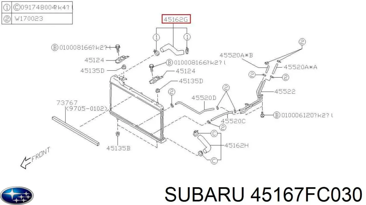 Купити 45167FC030 Subaru 
