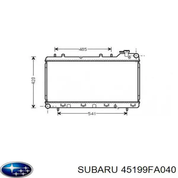 Радіатор охолодження двигуна 45199FA040 Subaru