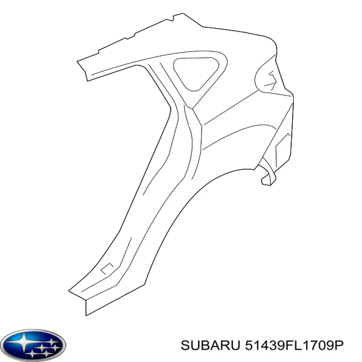 51439FL1709P Subaru Бічна частина задня ліва