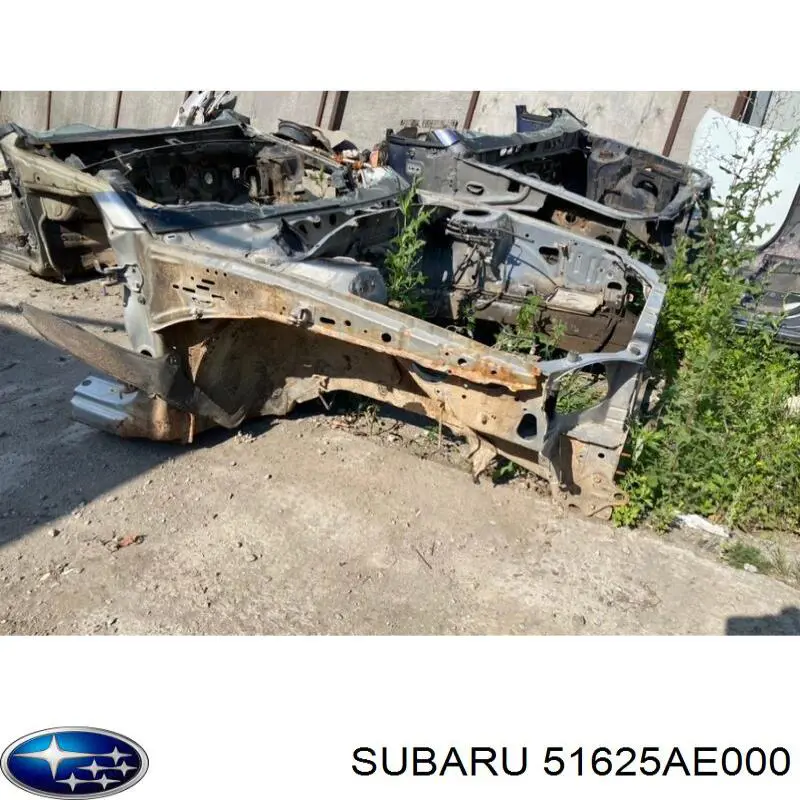 51625AE001 Subaru панель бризковика (лонжерону моторного відсіку, права)