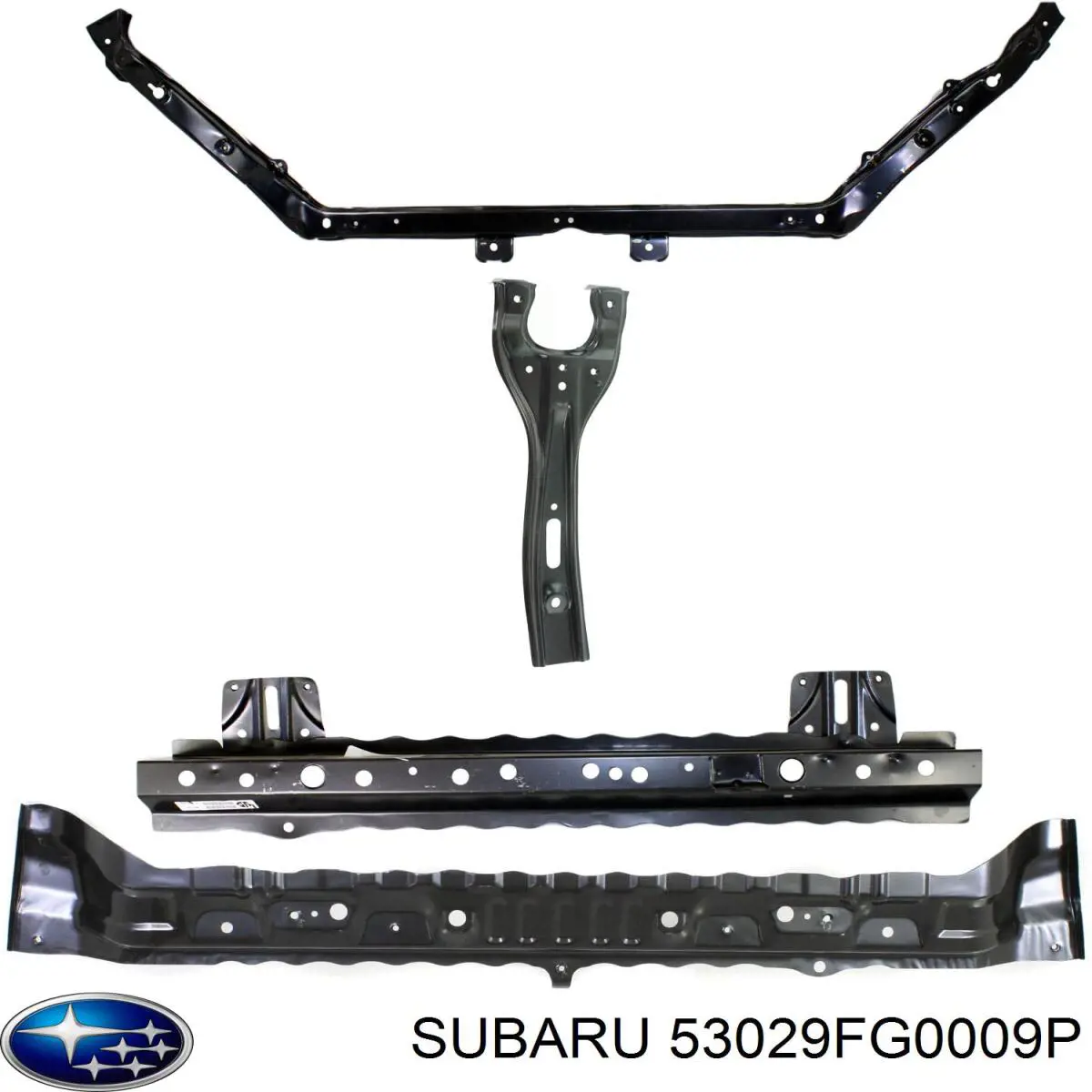 Супорт радіатора вертикальний/монтажна панель кріплення фар Subaru Impreza 3 (GH) (Субару Імпреза)