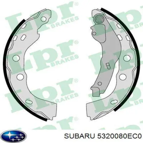 Купити 5320080EC0 Subaru Колодки гальмові задні, барабанні