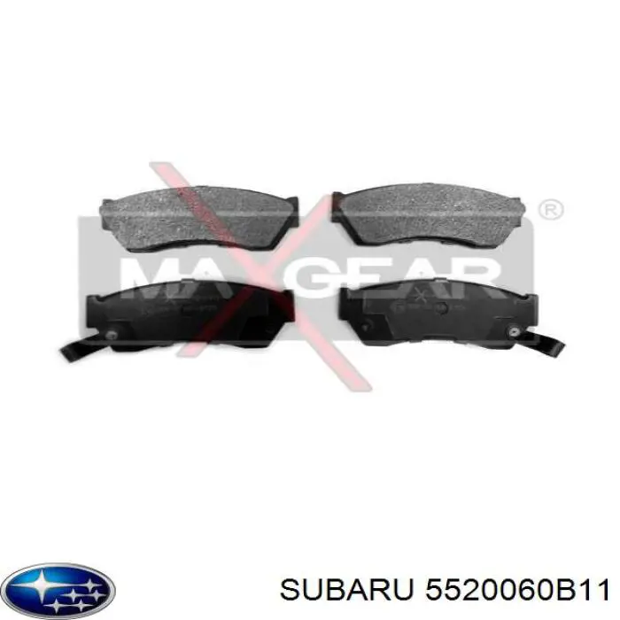 Колодки гальмівні передні, дискові 5520060B11 Subaru