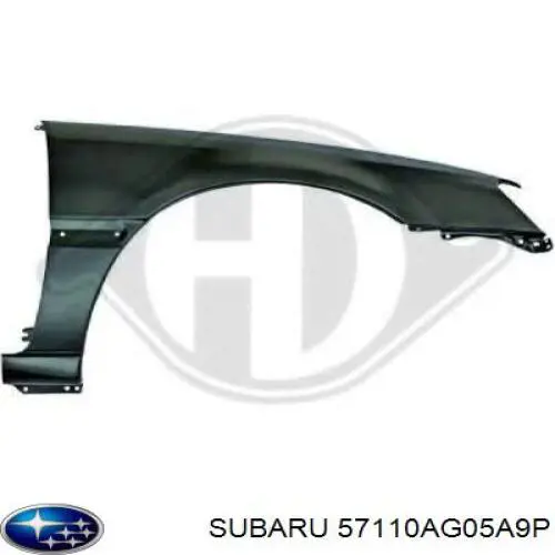 Крило переднє ліве Subaru Legacy (B13) (Субару Легасі)