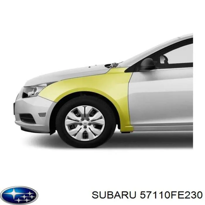 Ліве переднє крило Subaru Impreza II седан (GD, GG) (2000 - 2007) ціна, від 181.15 USD