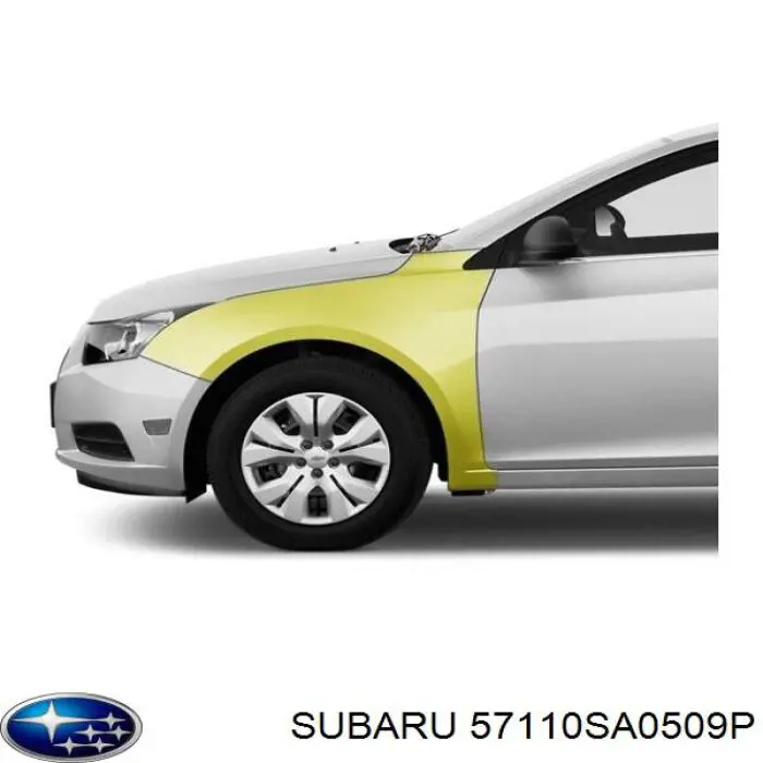 7242011 Polcar Переднє ліве крило