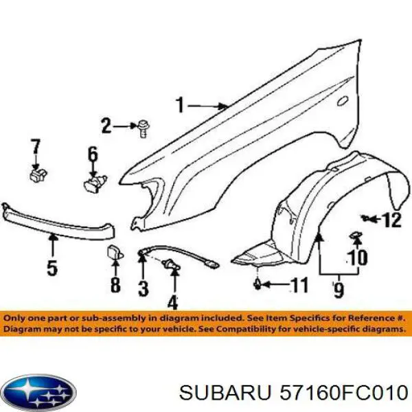 Купити 57160FC010 Subaru 
