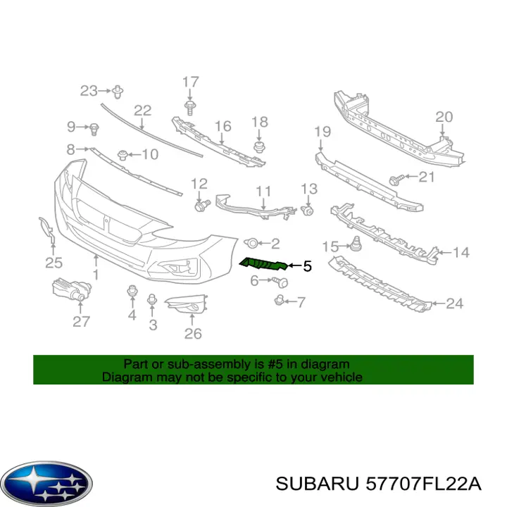  57707FL22A Subaru