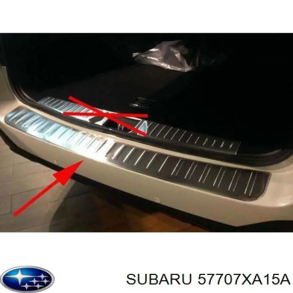 57707XA15A Subaru Кронштейн бампера заднього, лівий