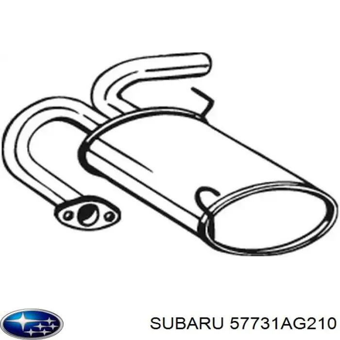 57731AG210 Subaru Заглушка заднього бампера, права