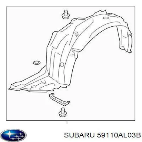 Підкрилок переднього крила, лівий Subaru Legacy (B15) (Субару Легасі)