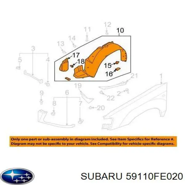 Подкрильнікі переднього крила, правий Signeda PSB11019AR ціна, від 31.67 USD