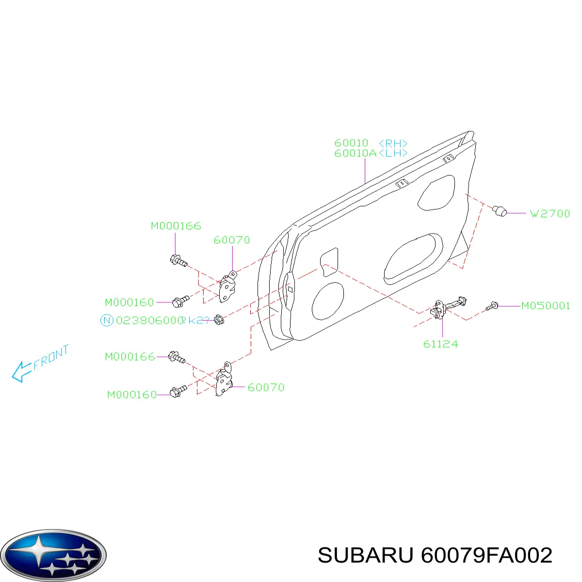  Subaru 60079FA002 ціна, від 5.07 USD