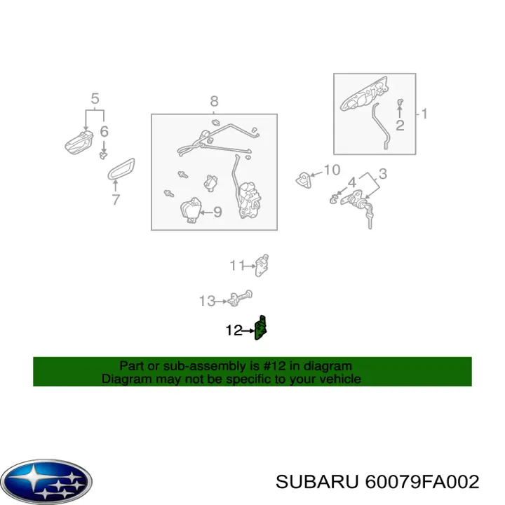  60079FA002 Subaru