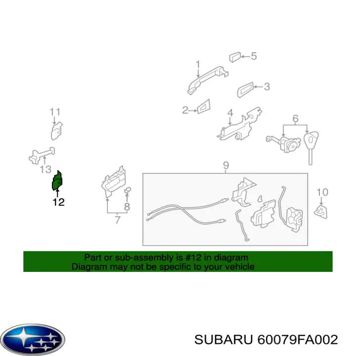 Купити 60079FA002 Subaru 