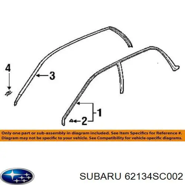 Купити 62134SC002 Subaru 