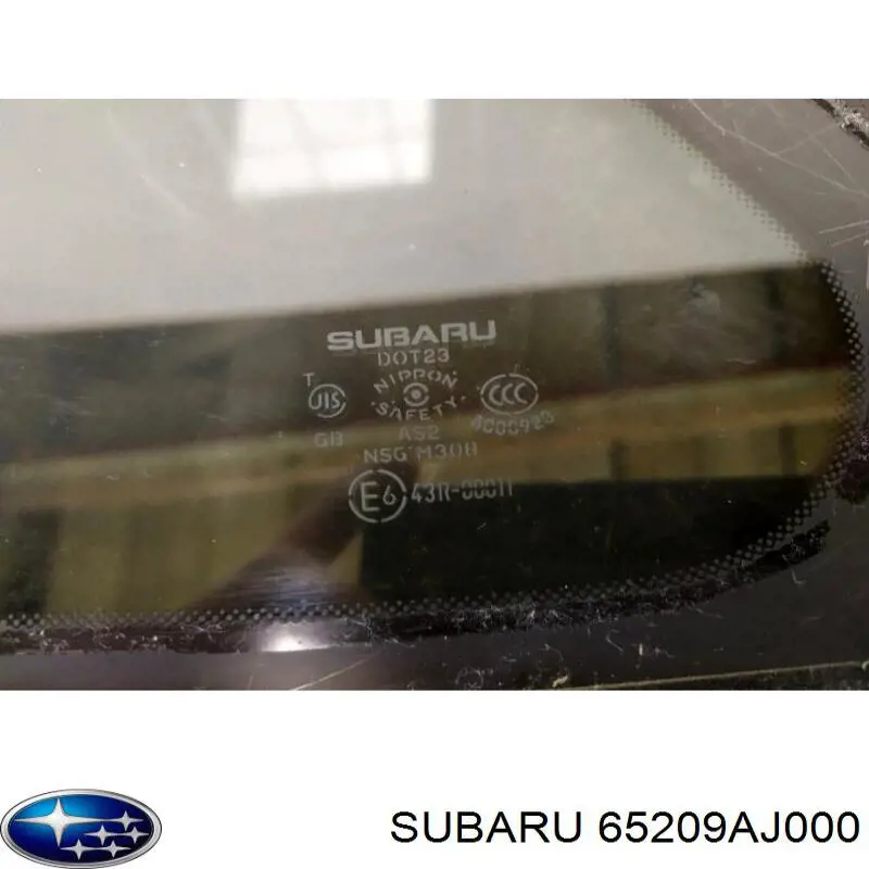 65209AJ000 Subaru Скло багажного відсіку, праве