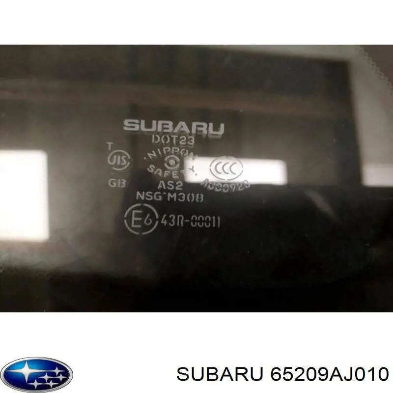 65209AJ010 Subaru Скло багажного відсіку, ліве