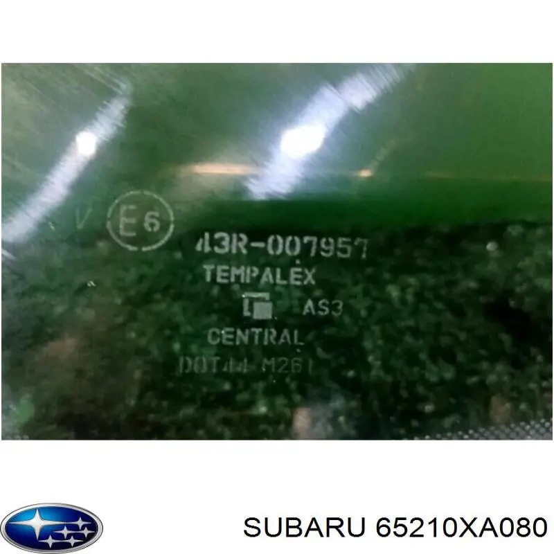 65210XA080 Subaru Скло-кватирка двері, задній, правій