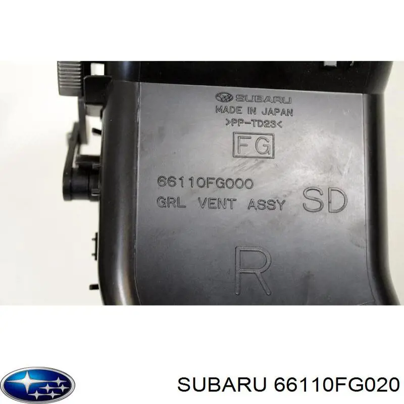 66110FG020 Subaru Решітка повітропровода