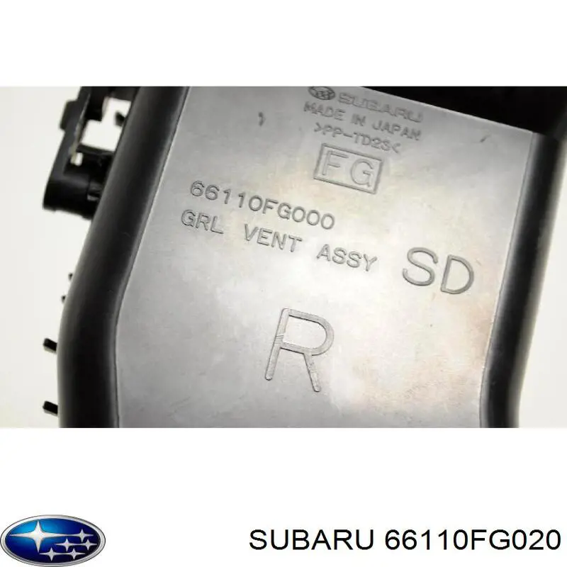 Вентиляція передка Subaru 66110FG020 ціна, від 7.60 USD