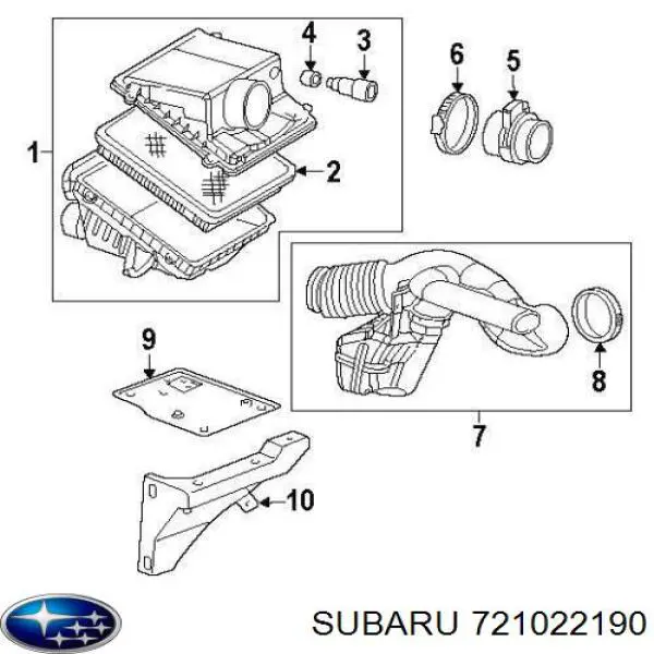 Амортизатор задній 721022190 Subaru