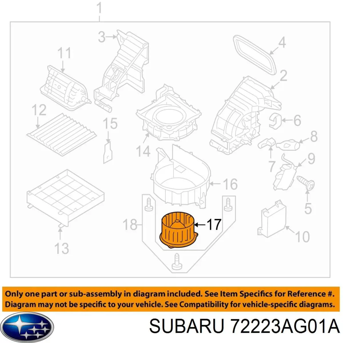Двигун вентилятора пічки (обігрівача салону) Honda 79220SHJA02 ціна, від 62.50 USD